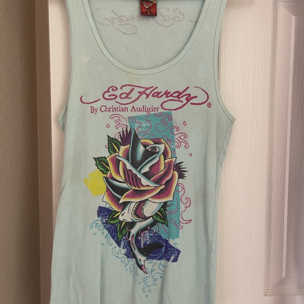 Ed Hardy Graphic Tank Top